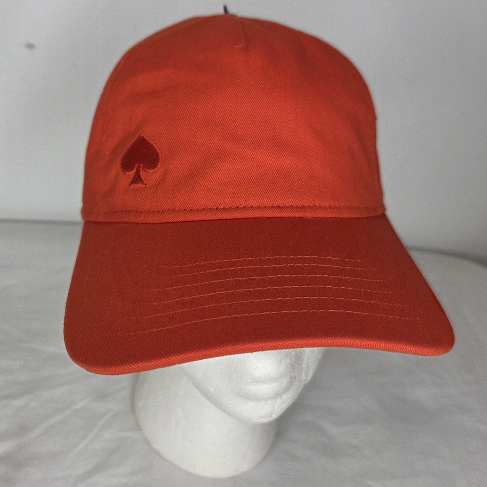 NWT Kate Spade OS Orange Hat/Cap 100% Cotton - Picture 2 of 10